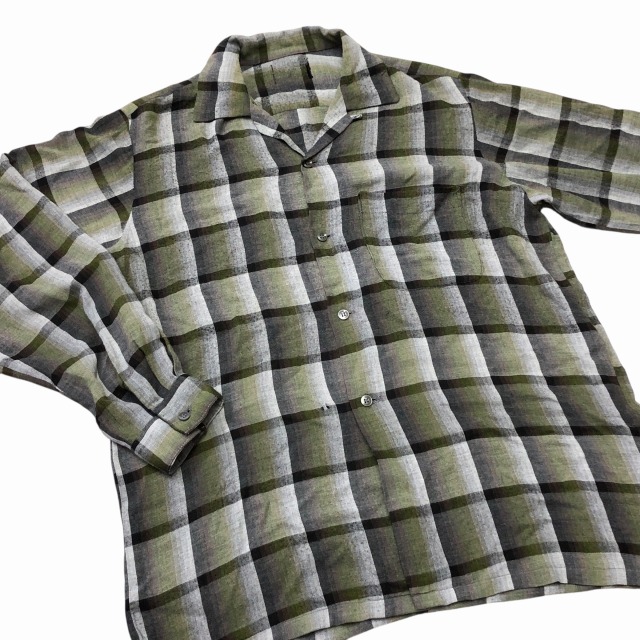 1960'S VINTAGE RAYON SHIRT 「好配色チェック」｜SAFARI