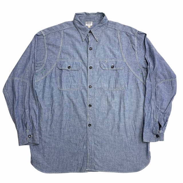 ヴィンテージHERCUCLES ヘラクレスシャンブレーエルボーパッチ