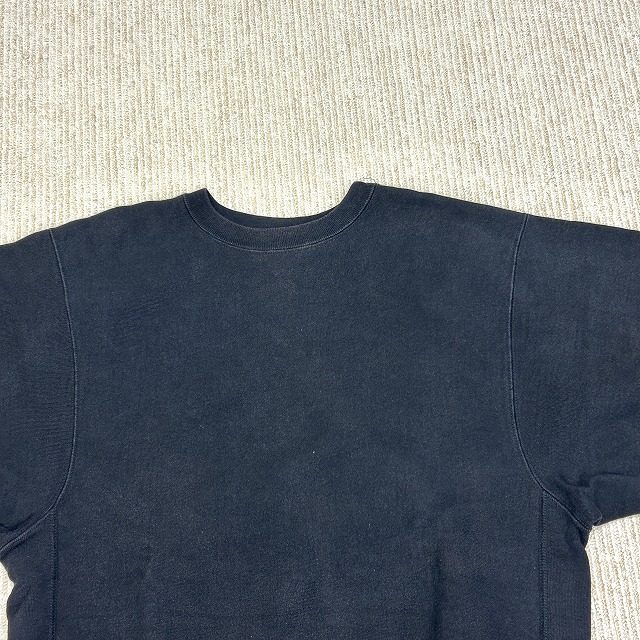 CHAMPION REVERSE WEAVE 90S 「USA製、ブラック無地、目無し、XXL