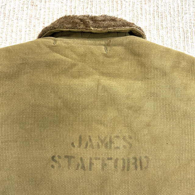 US NAVY N-1 DECK PIQUE JACKET 40S 「ジッパー破損、ピケ素材