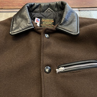 SKOOKUM MELTON/LEATHER JACKET USA M｜SAFARI サファリ｜高円寺