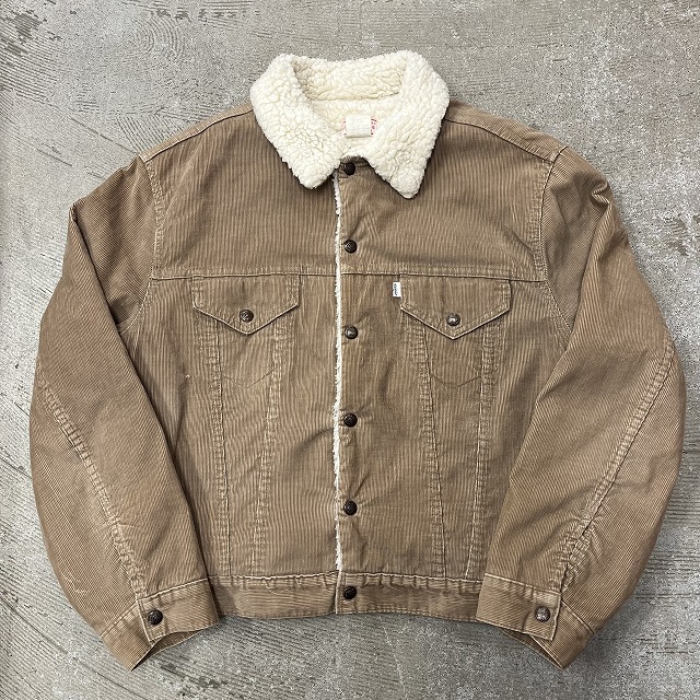 LEVI'S 70506 BIG E CORDS BOA JACKET 70'S 「ベージュ,サイズ:46