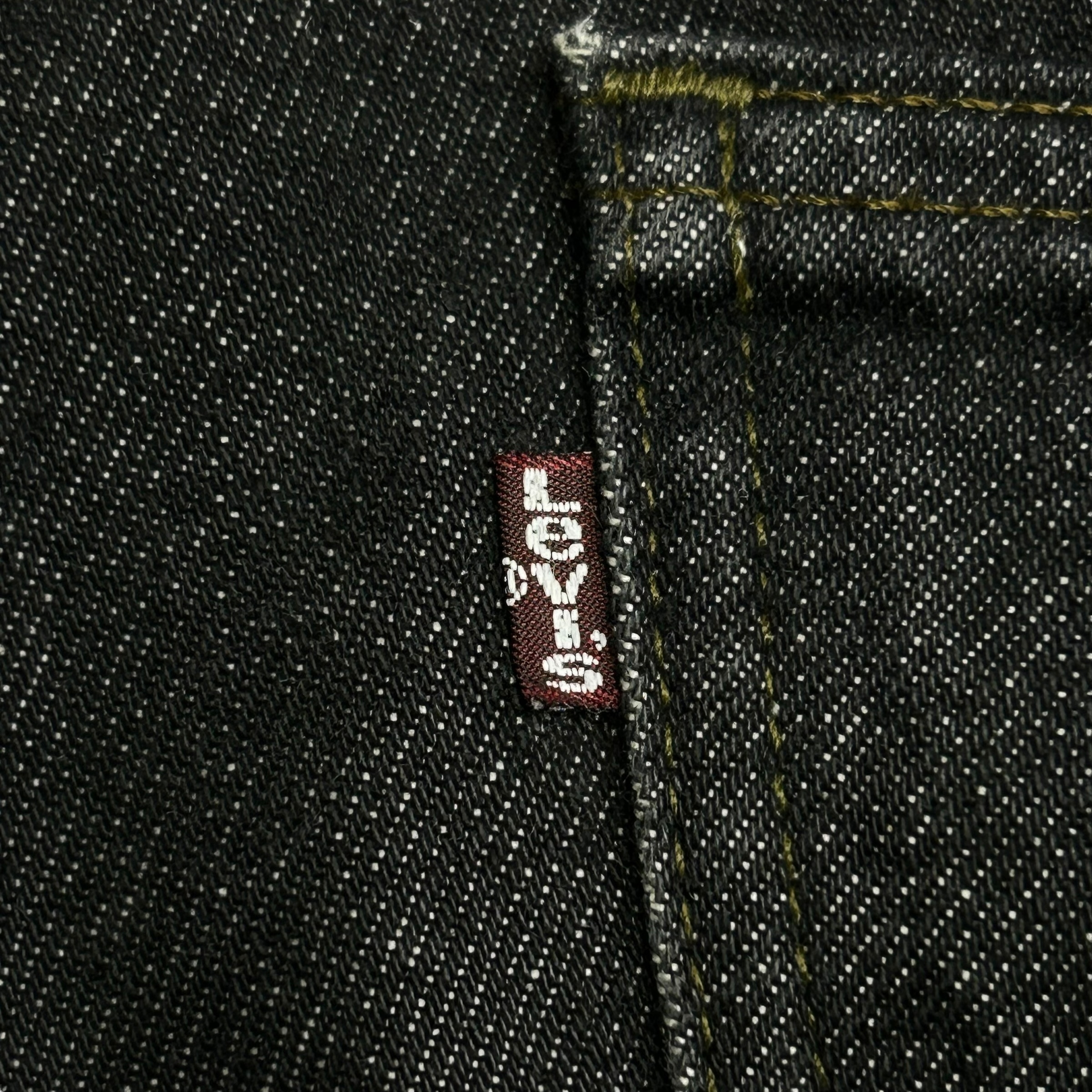 LEVI'S 505 BLACK DENIM PANT 90S 「先染め、USA製、実寸W34 L32