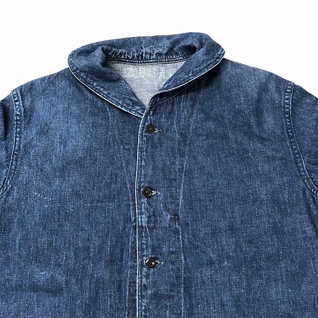 US NAVY DENIM SHAWL COVERALL 40S 「裏地ステンシル」｜SAFARI ...