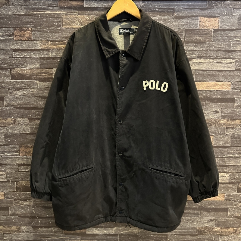 RALPH LAUREN POLO LOGO COACH JACKET NAVY 1990'S OLD｜SAFARI