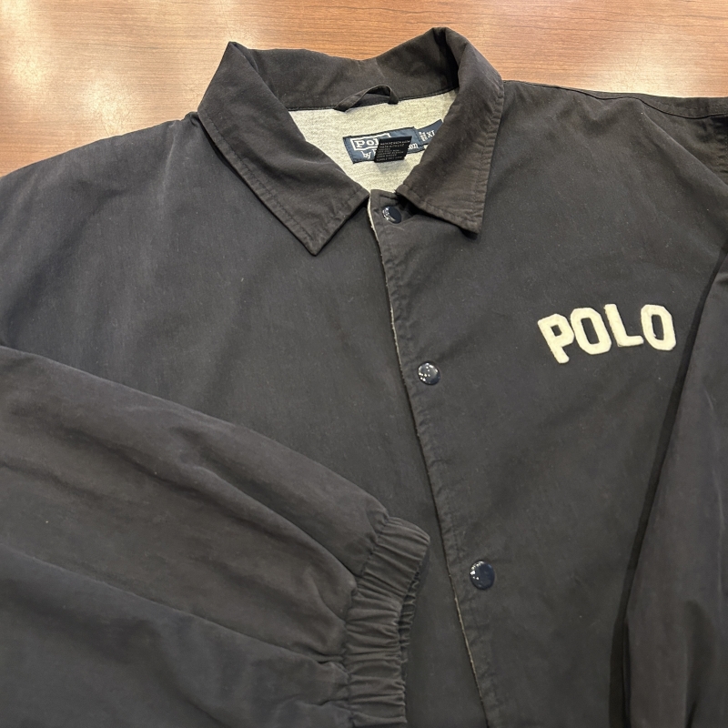 RALPH LAUREN POLO LOGO COACH JACKET NAVY 1990'S OLD｜SAFARI