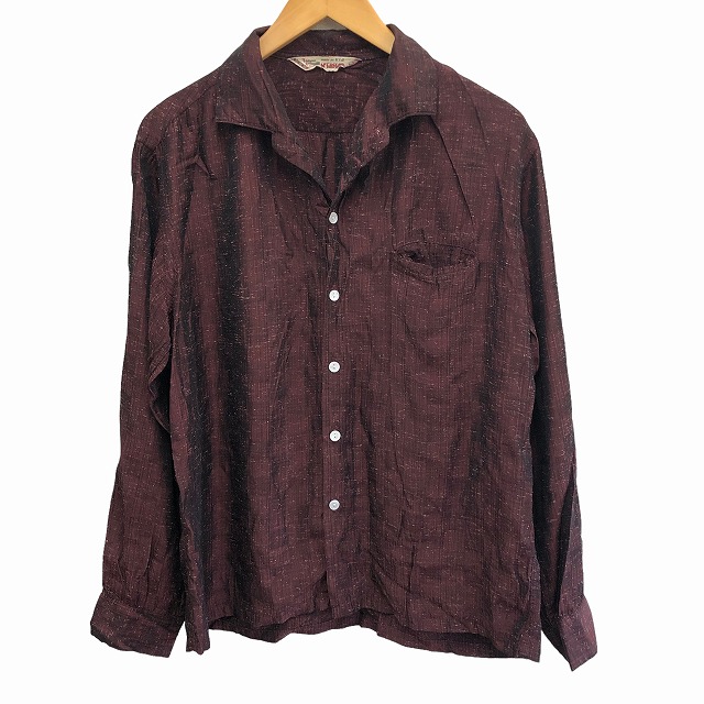 McGREGOR RAYON SHIRT 60S 「カスリ、バーガンディ」｜SAFARI サファリ