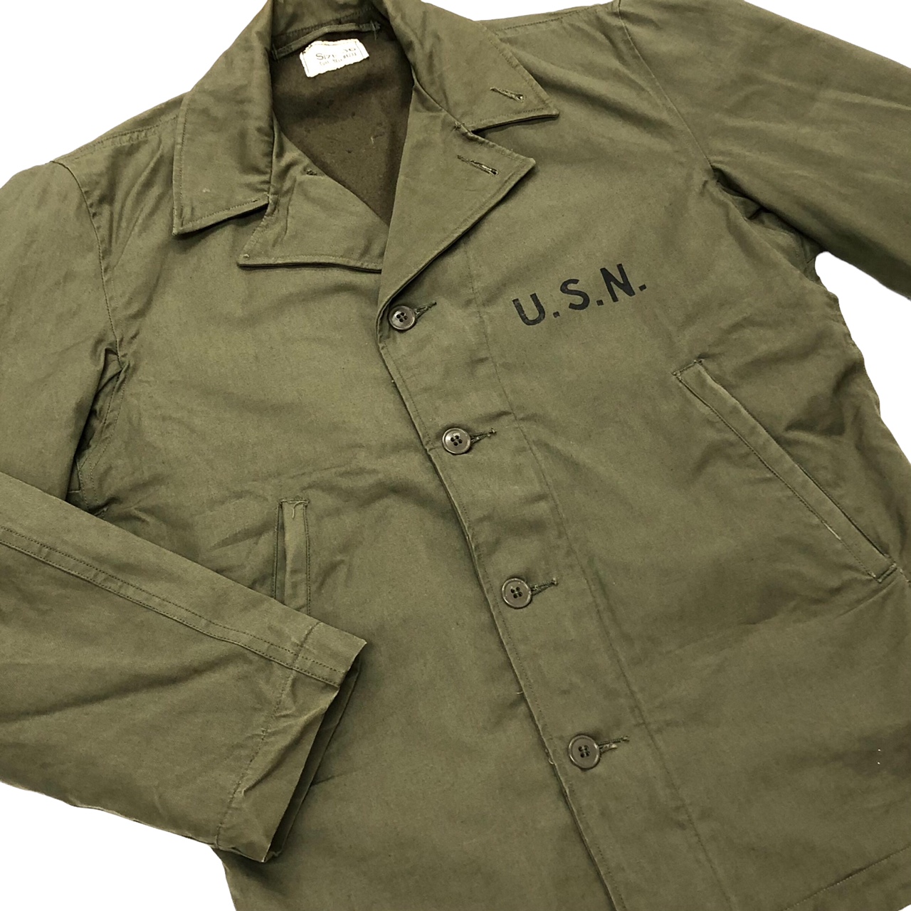 パーカー】 40s n4 ジャケット USN サイズ38 海軍 Navy ステンシル