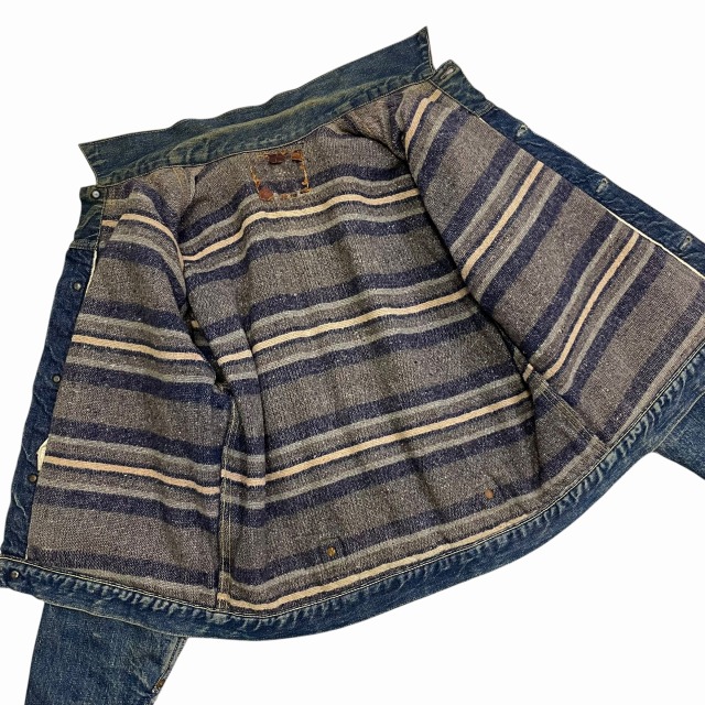 LEVI'S 519XX BLANKET LINER 50S 「片面タブ、革パッチ、スライド式