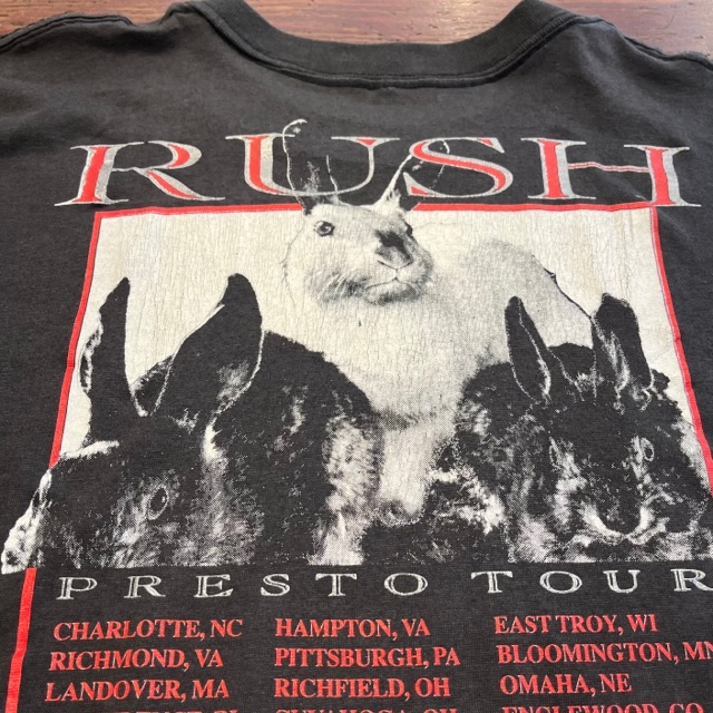 RUSH S/S TEE PRESTO TOUR 1990 XL｜SAFARI サファリ｜高円寺 吉祥寺 