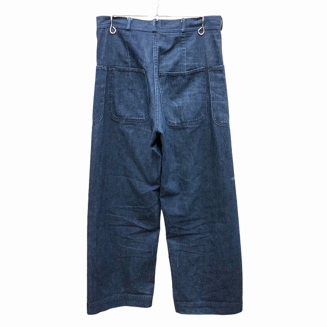 US NAVY DENIM TROUSERS 30S 「濃紺極上、サイド巻き仕様、ゴールデン