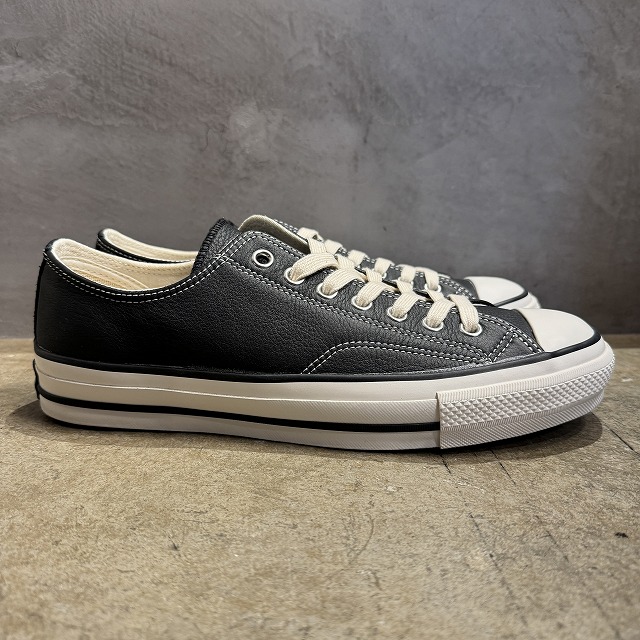 NEW】CONVERSE ADDICT CHUCK TAYLOR LEATHER OX BLACK 9｜SAFARI ...