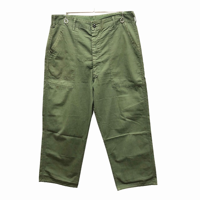 US ARMY POPLIN BAKER PANT 60S 「 実寸W33 L26.5」｜SAFARI サファリ