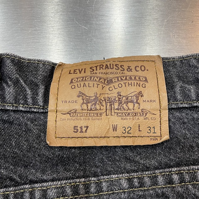 LEVI'S 517 BLACK 90S 「先染め、実寸W32 L31」｜SAFARI サファリ