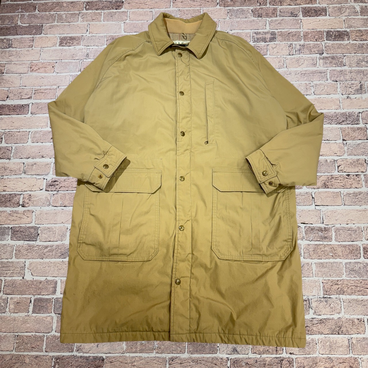 L.L.BEAN エルエルビーン STORM COAT 80s ベージュ LL BEAN STORM COAT 80S 「状態良好、ベージュ、サイズL」｜SAFARI