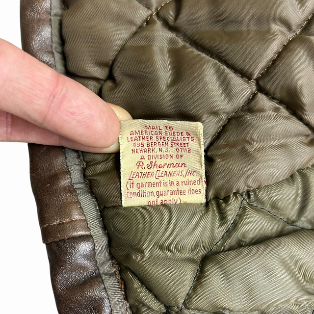 SCHOTT SINGLE LEATHER JACKET 70S 「逆ハ、ブラウン、サイズ36