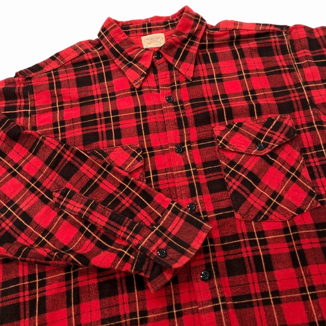 HEAD LIGHT PRINT FLANNEL SHIRT 50S 「サイズ17」｜SAFARI サファリ 