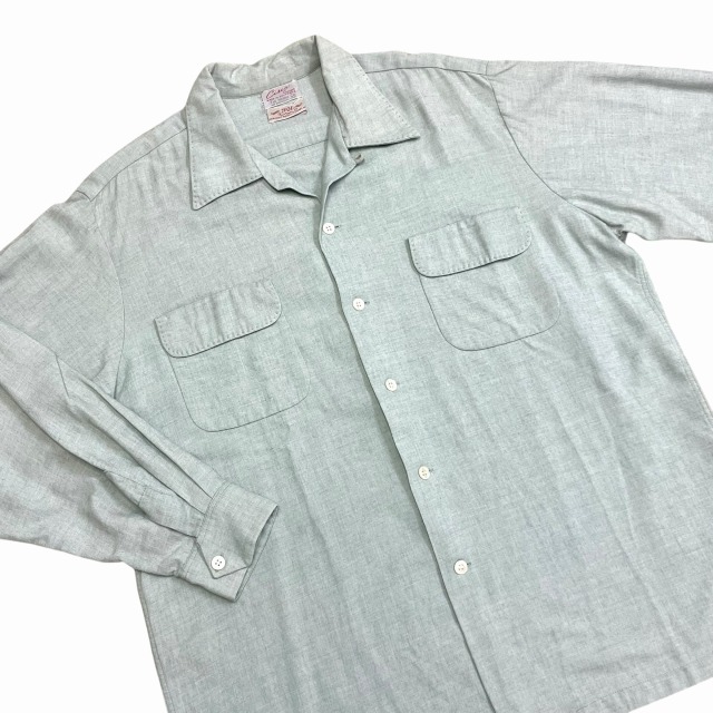 CISCO OPEN COLLAR FLANNEL SHIRT 50S 「ミント」｜SAFARI サファリ