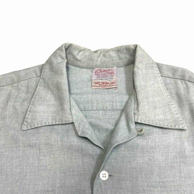 CISCO OPEN COLLAR FLANNEL SHIRT 50S 「ミント」｜SAFARI サファリ