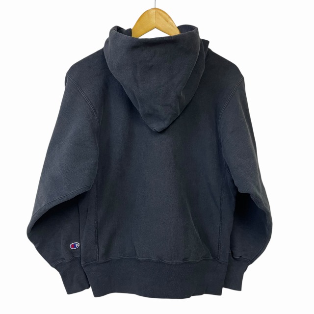 CHAMPION REVERSE WEAVE PARKA 90S 「ブラック×イエロー、3段プリント