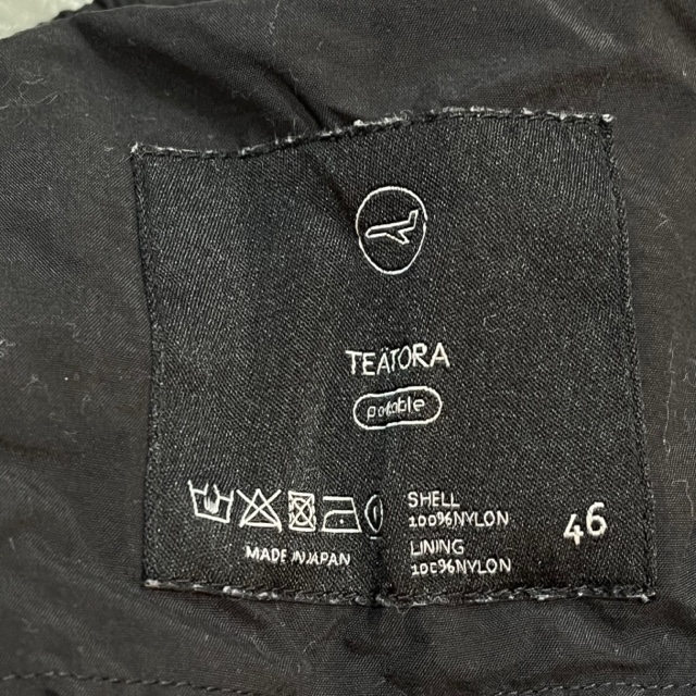 TEATORA WALLET PANTS SLIM PACKABLE BLACK 46｜SAFARI サファリ