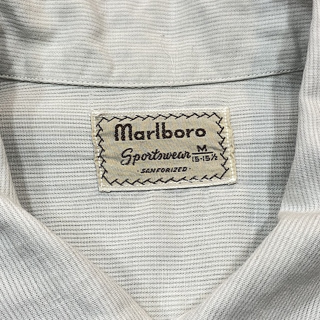 MARLBORO COTTON SHIRT 50S 「オープンカラー、サイズＭ」｜SAFARI