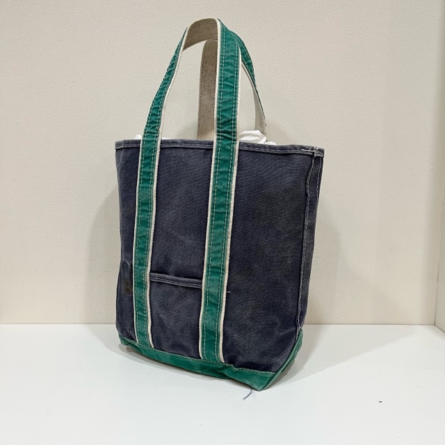 LL BEAN DELUXE TOTE 1980'S OLD GREEN×NAVY｜SAFARI サファリ｜高円寺