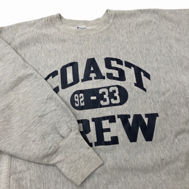 CHAMPION REVERSE WEAVE SWEAT SHIRT 90S 「COAST CREW、XL」｜SAFARI